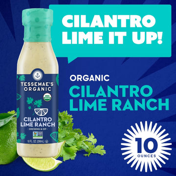 Tessemae'S All Natural Salad Dressing - Fresh Flavors For Every Plate (6 Pack, Cilantro Lime Ranch)