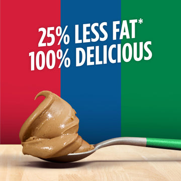 Jif Reduced Fat Creamy Peanut Butter Spread, 40 Ounces, 60% Peanuts