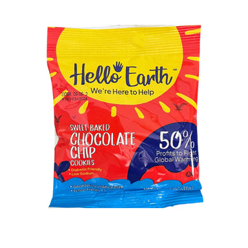 Hello Earth Sweet Bakes Chocolate Chip Cookies Low Sodium And Diabetic Friendly, 1.1 Ounce (Pack Of 20)