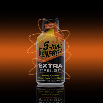 5-hour ENERGY Shot Extra Strength Peach Mango 1.93 Fl Oz Pack of 12