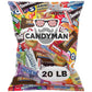 CANDYMAN Chocolate & Candy Bundle, 20 LB Mixed Individually Wrapped Treats for Parties