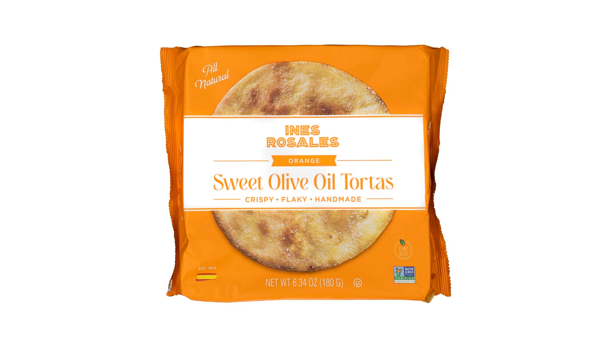 Ines Rosales Sweet Olive Oil Tortas, All Natural, 6.34 Ounce (Pack of 10), Natural Mediterranean Crisps