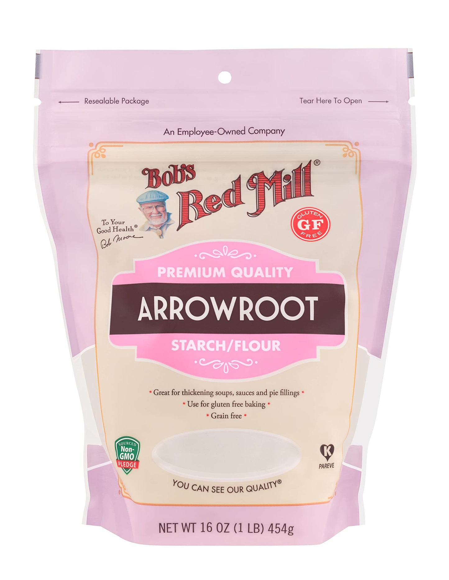 Bob'S Red Mill Arrowroot Starch, 16Oz (Pack Of 4) - Non Gmo, Vegan, Paleo Friendly, Kosher