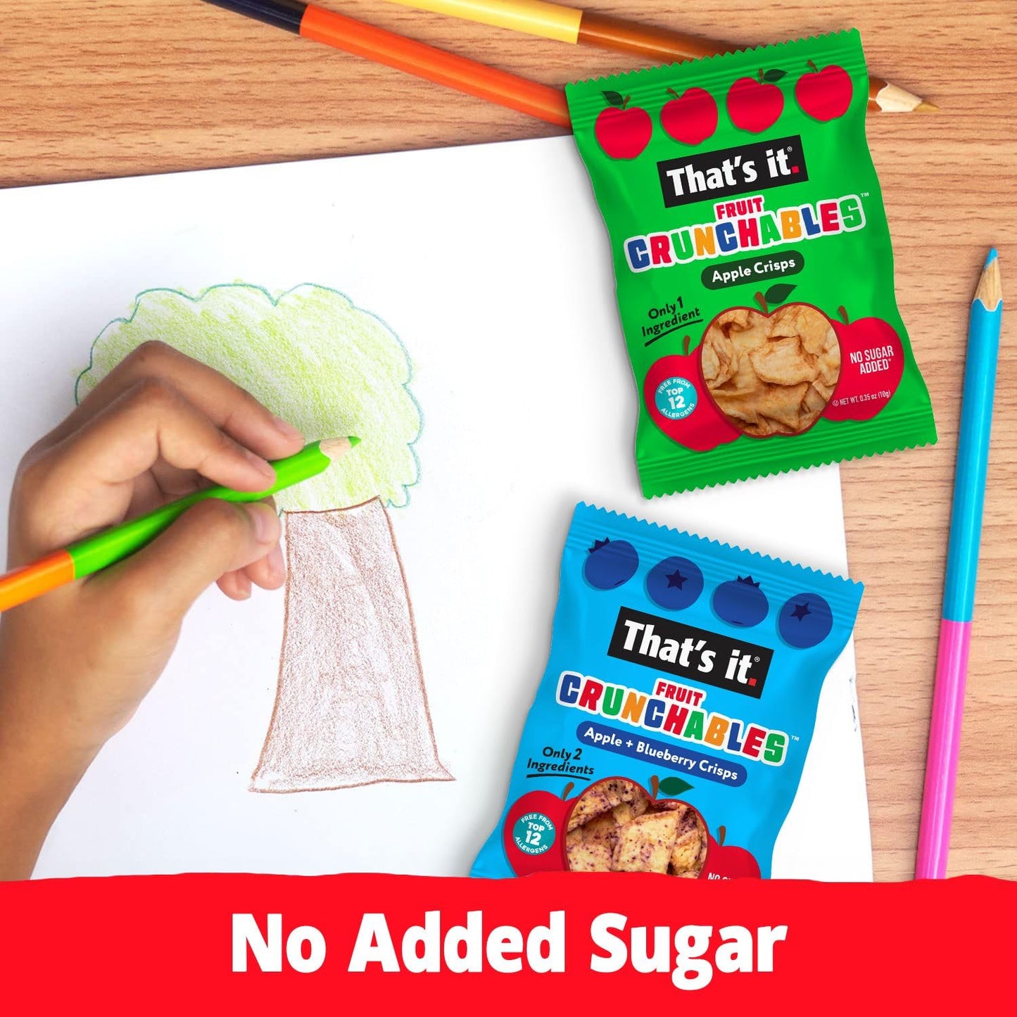 That'S It. Fruit Crunchables (15 Pack) Apple Crisps Healthy Snacks For Kids, Plant-Based, Non-Gmo, Gluten-Free, No Sugar Added -