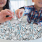 Bulk Milk Chocolate Kisses 1 Pound Approx. 100 Pieces - Individually Wrapped Silver Foil Milk Chocolate Candy For Party Favors, Candy Buffets & Gifts