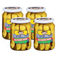 Best Maid Products Glass Jars - Dill, Kosher, Garlic Bites, Habanero Chips & Hot Pickles - 4 Pack