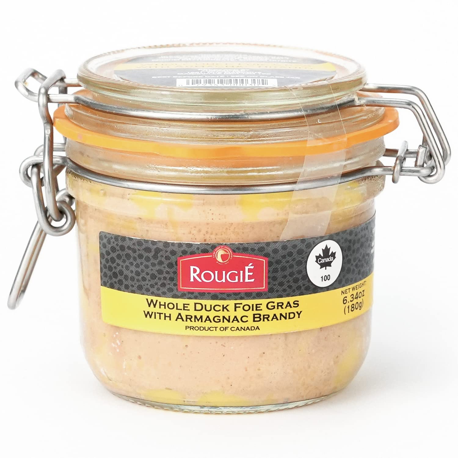 MARKYS Duck Foie Gras with Armagnac - 6.34 oz - Gourmet Pâté, Pack of 1