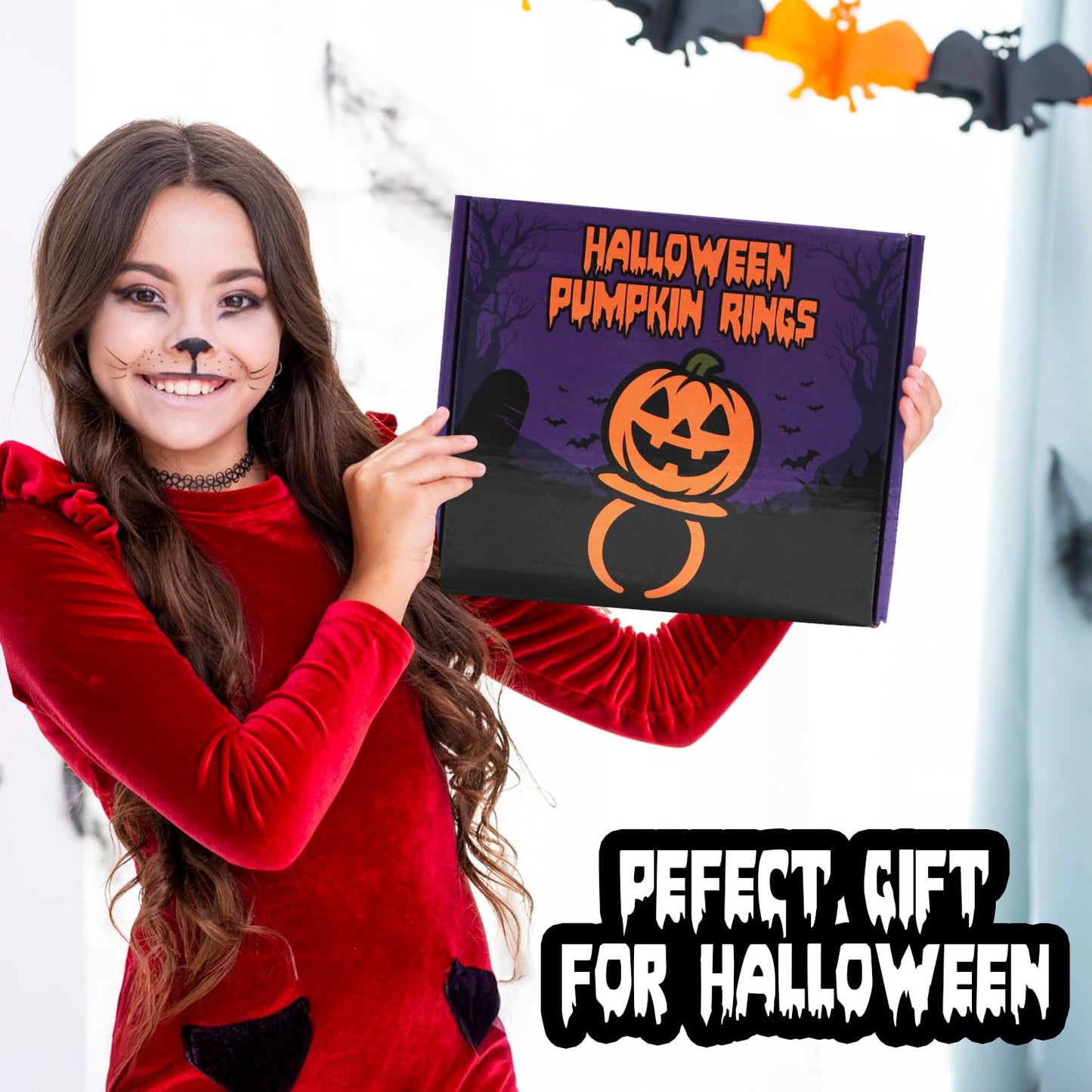 Halloween Candy Ring Pops  18 Pieces of Halloween Hard Candy Individually Wrapped  Perfect Pumpkin Suckers for Trick or Treaters and Party Favors  Ideal Candy Rings for Sharing and Snacking