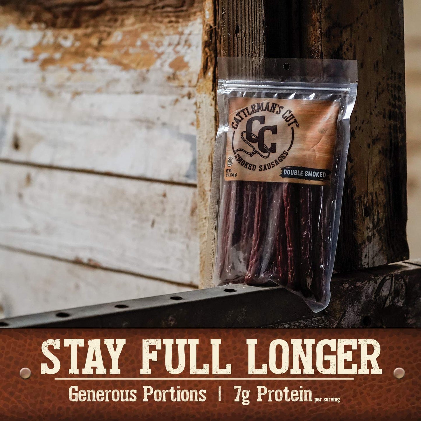 CATTLEMANS CUT Double Smoked Sausages, 12 Ounce, Pack of 1, Model 53424