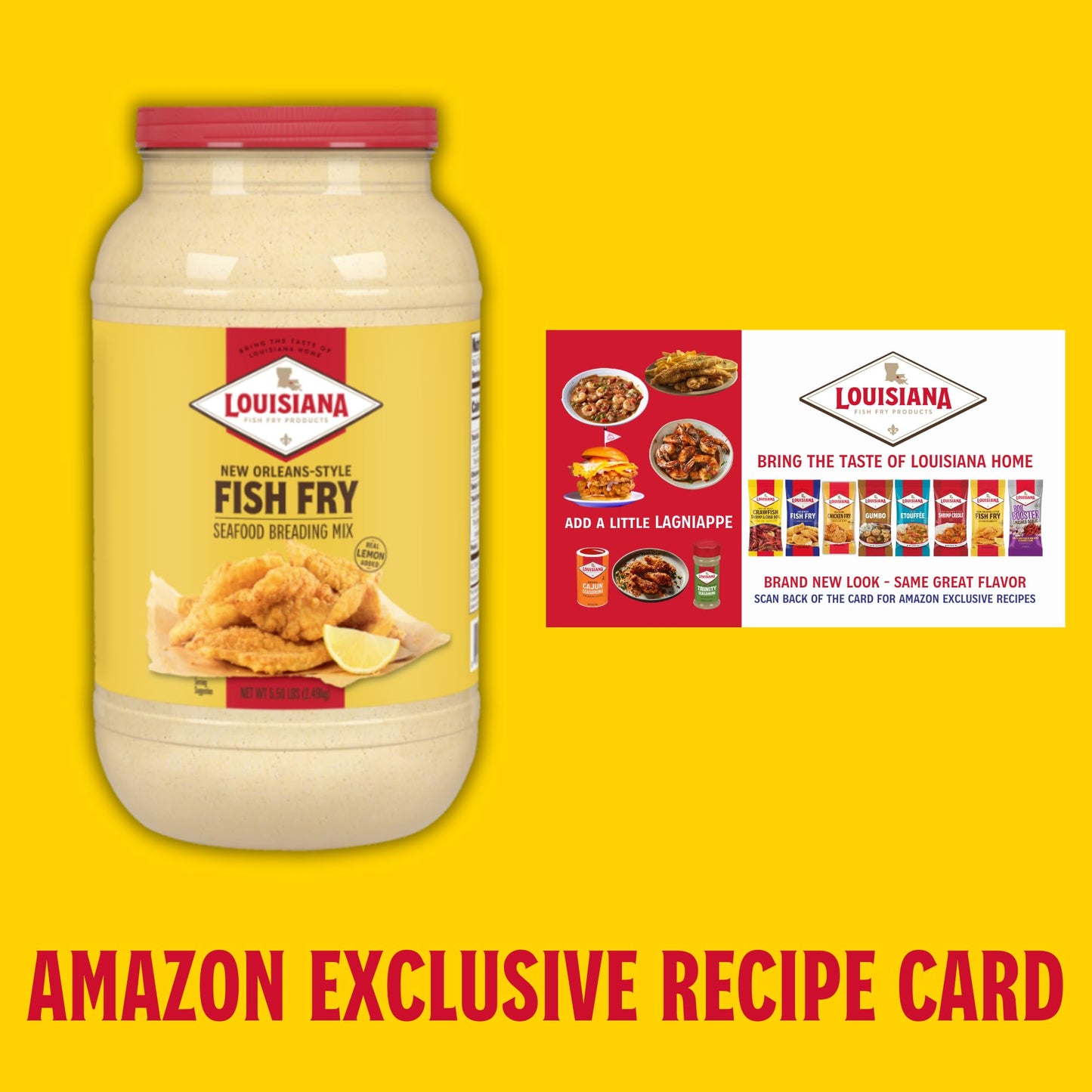 Louisiana Seasoned Chicken Fry Batter 1 Gallon - Crispy Southern Coating Mix for Fried Chicken - Delicious and Convenient Coatin