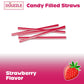 Douzzle Dibbitz Strawberry, Candy Filled Straw Sticks (14 Count, Pack Of 1) Individually Wrapped Candies, Birthday Party Favors,