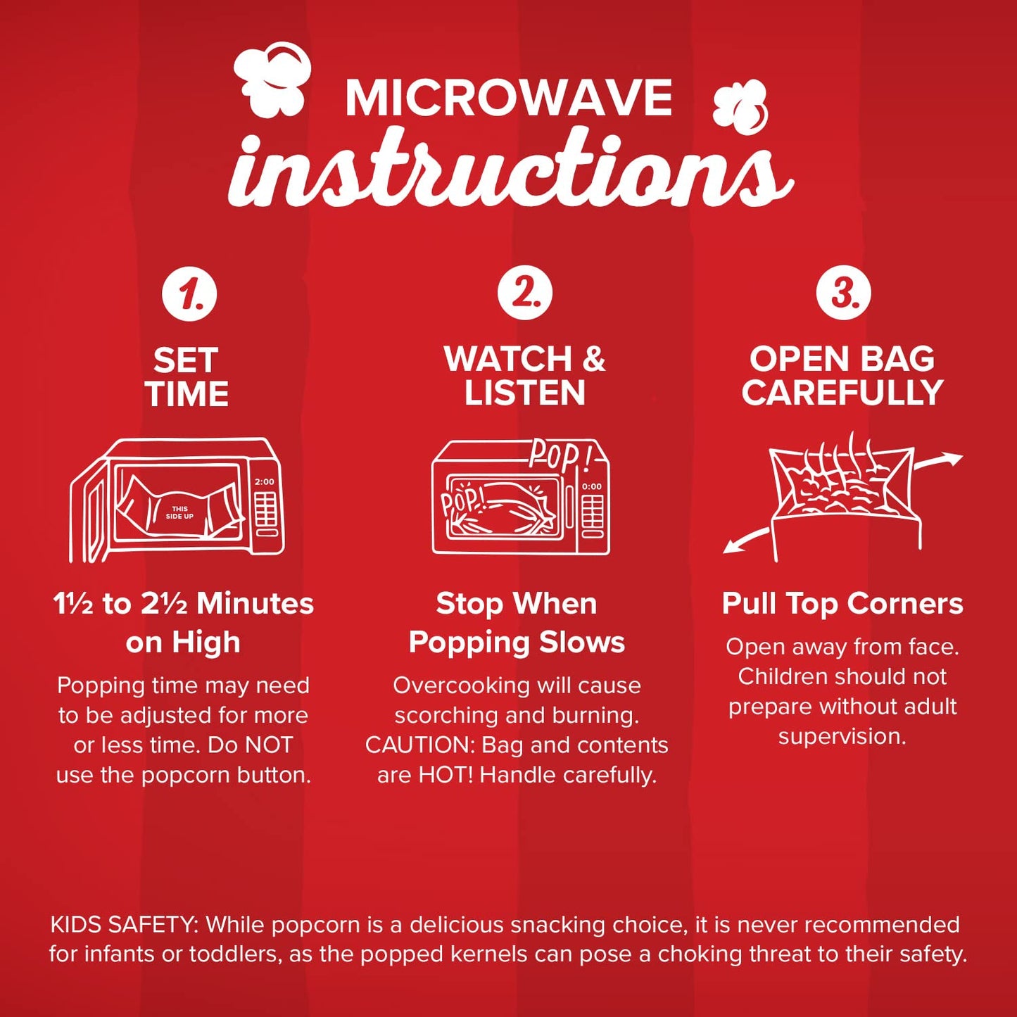 Orville Redenbachers Microwave Popcorn, White Popcorn, 3g Fiber Per Serving, Movie Night Supplies, 3.28 oz., 3-Count (12 Boxes)