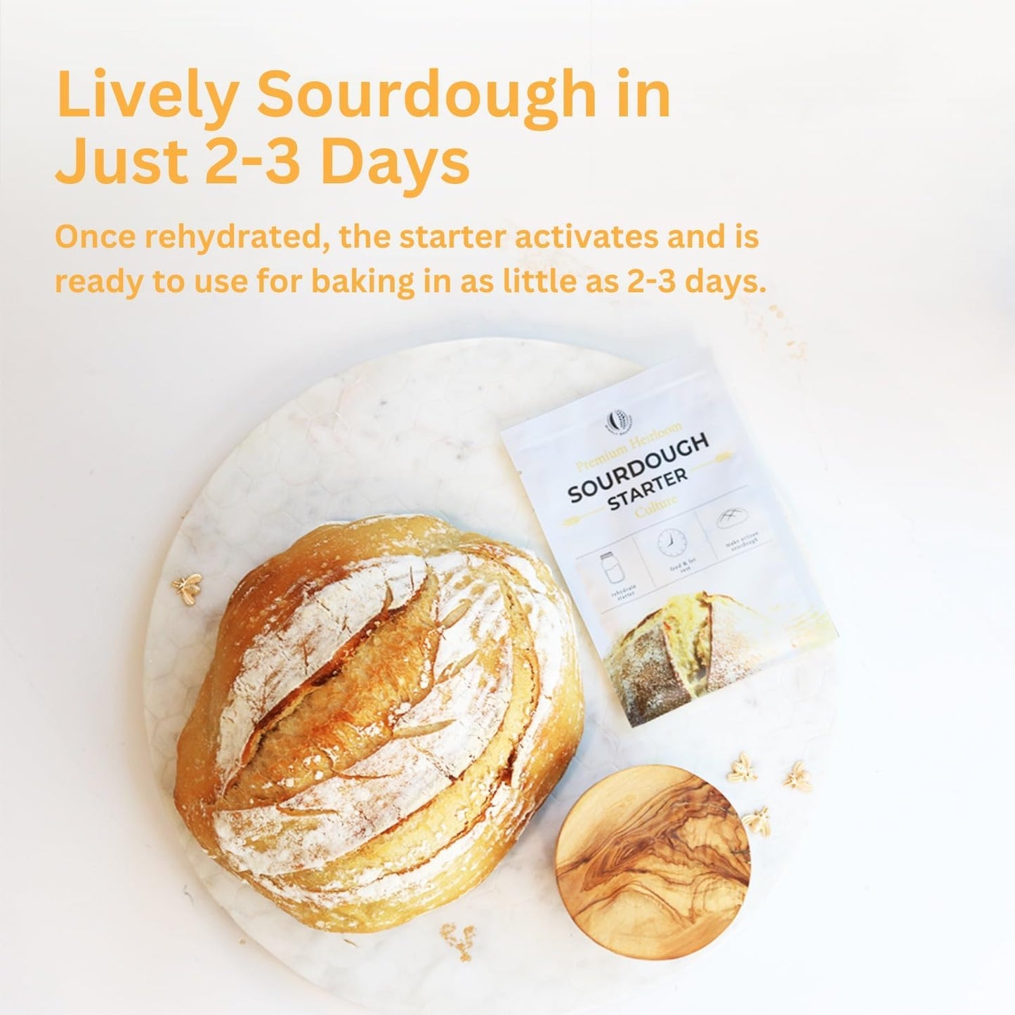 Better Bread Premium Heirloom Sourdough Starter Culture So Blessed Heirloom Style Freeze Dried Starter Culture For Baking Sourdo