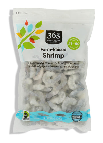 365 by Whole Foods Market 51/60 Tail Off Shrimp Club Pack, 32 OZ