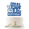 Embhhor Bruh It's My 13th Birthday Cake Topper, Dude Bro I'm 13, Teen Boys Happy 13th Birthday Party Cake Decorations, Blue Glit