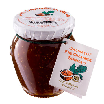 Dalmatia Orange Fig Spread, 8.5 oz | Mediterranean Citrus & Fig Blend | All-Natural, Non-GMO | Perfect for Cheese Boards, Glazes