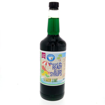 Lemon Lime Snow Cone Syrup & Hawaiian Flavor Syrups coffee syrup, snow cone & slushie syrup, flavored syrups for drinks 100% Pur