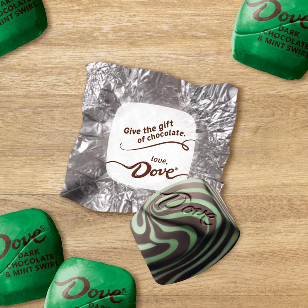 DOVE PROMISES Dark Chocolate Holiday Mint Christmas Candy Gifts  7.94 Oz Bag