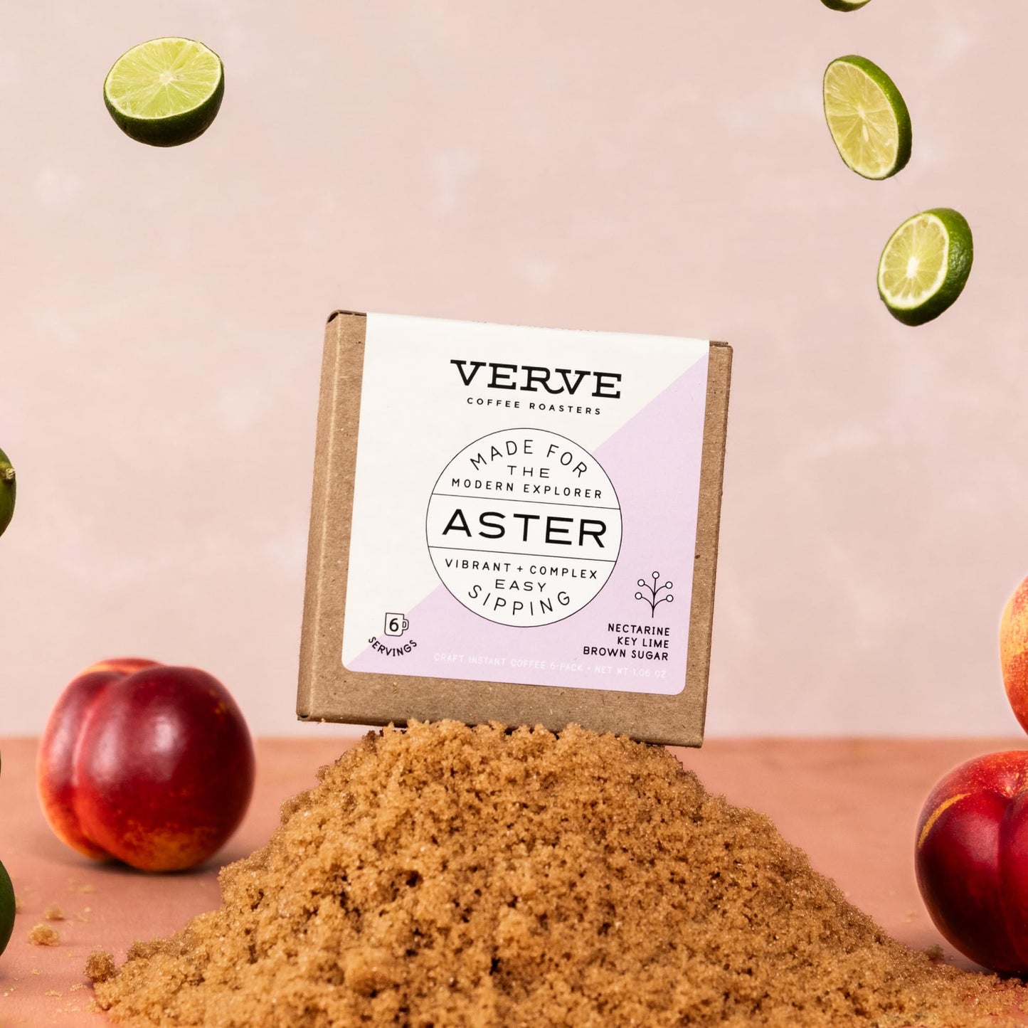 Verve Coffee Roasters Craft Instant Coffee Aster Blend (1950 Blend) | Medium Roast, Ground, Hand-Roasted | Ethiopian Blend | Enj