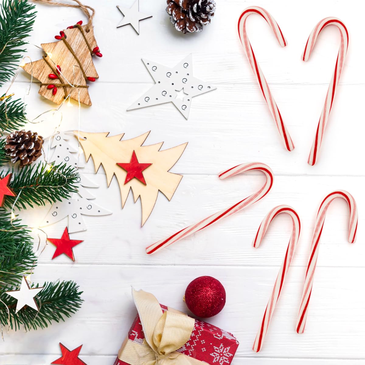 Katies Kandy Korner Peppermint Candy Canes In Bulk 12 Each, Individually Wrapped For Christmas Celebrations, Perfect For Stockin