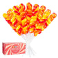18 Pack Cherry Red and Yellow Twisty and Swirl Lollipops Candy, Swirl Candy Lollipops Individually Wrapped Bulk, Kid's Suckers L