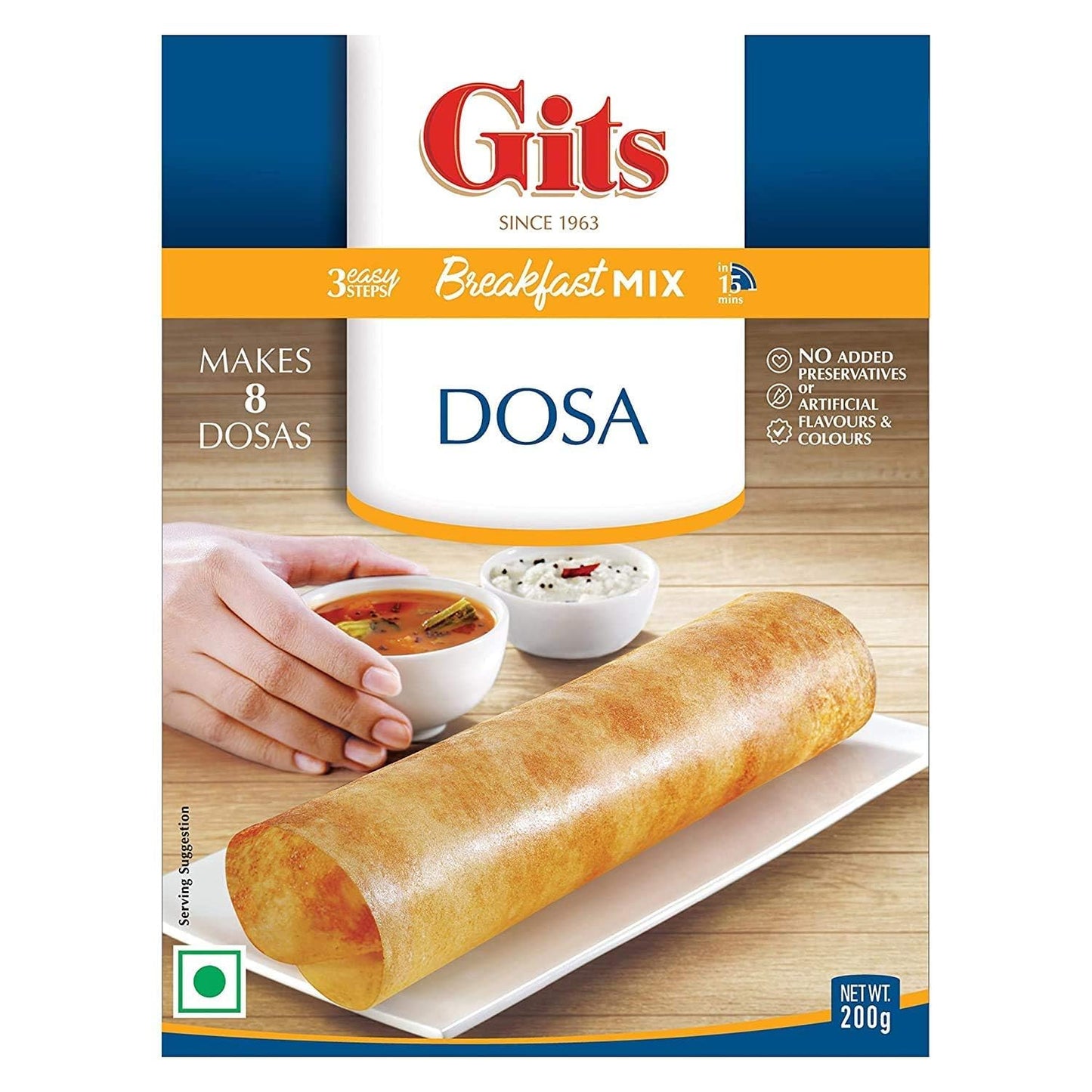 Comlinks Llc Gits Instant Mix Box - 600Gm (Pack Of 3 X 200Gm) | Ready To Cook Indian Breakfast/Lunch/Dinner/Snack Meal | No Arti