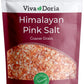 Viva Doria Himalayan Pink Salt, Coarse Grain, Certified Authentic, 5 lb. (2.27 Kg) For Grinder Refills