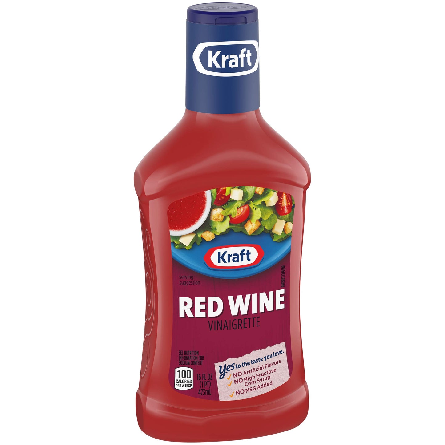 Kraft Vinaigrette Dressing Red Wine 16 Fl Oz - Perfect for Salads and Marinades