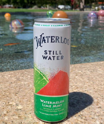 Waterloo Still Water, Watermelon Lime Mint | Naturally Flavored Purified Water | 12 Fl Oz Cans (Pack Of 12) | Zero Calories | Ze