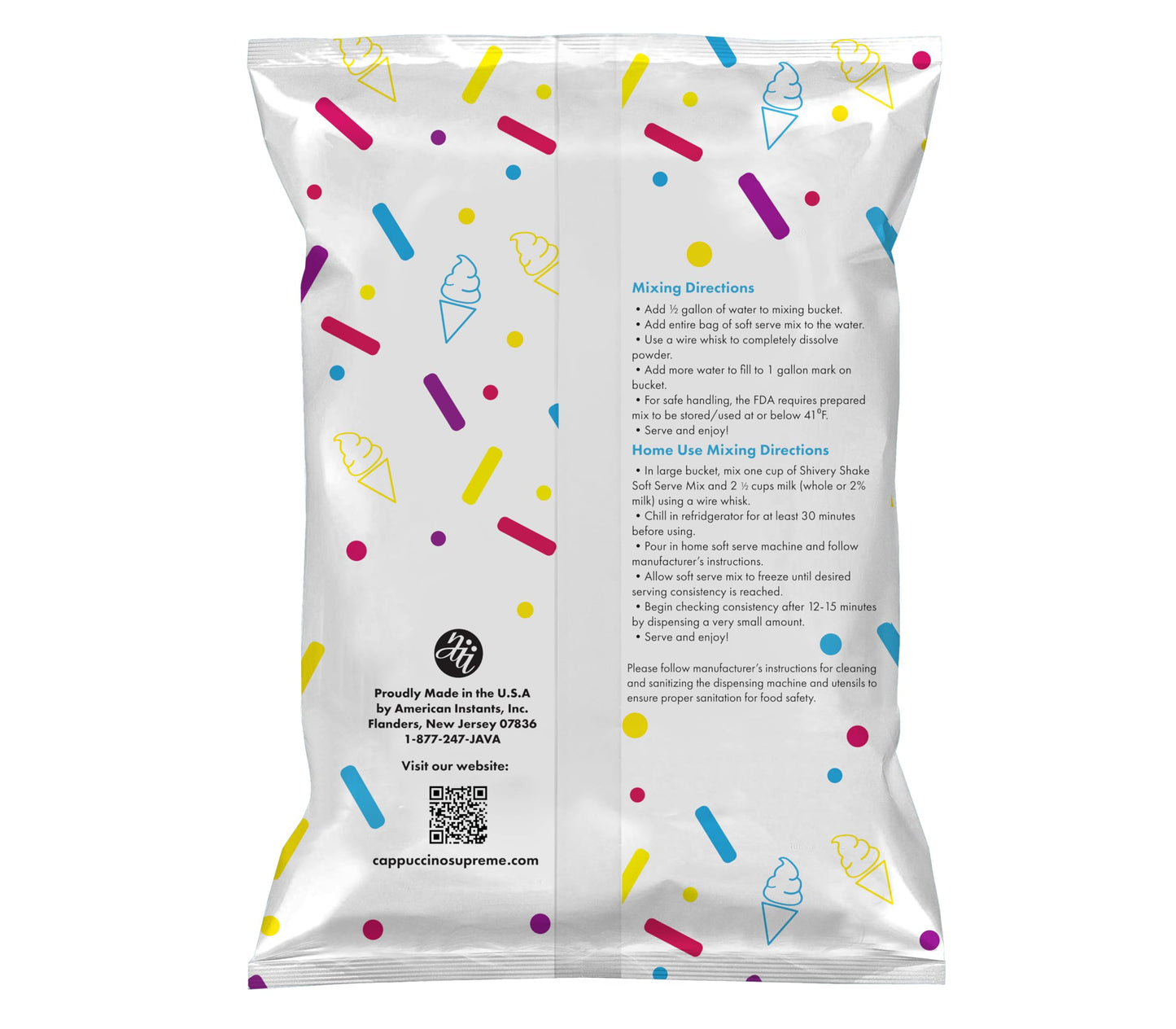 Shivery Shake Mango Soft Serve Ice Cream Mix, 3.2 Pound, Pack of 1
