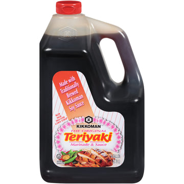 Kikkoman Teriyaki Marinade and Sauce, 128 Fl Oz, Pack of 1