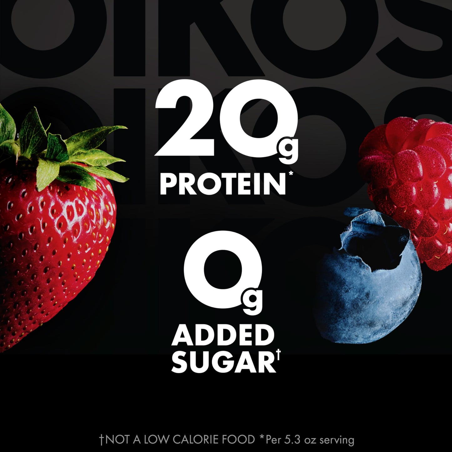 Oikos Pro Mixed Berry Yogurt-Cultured Ultra-Filtered Milk Product, 20 Grams of Protein, 0g Added Sugar, Just Delicious High Prot