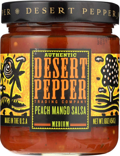 Desert Pepper Trading/Renfro Salsa, Peach Mango, 16-Ounce (Pack of 3)