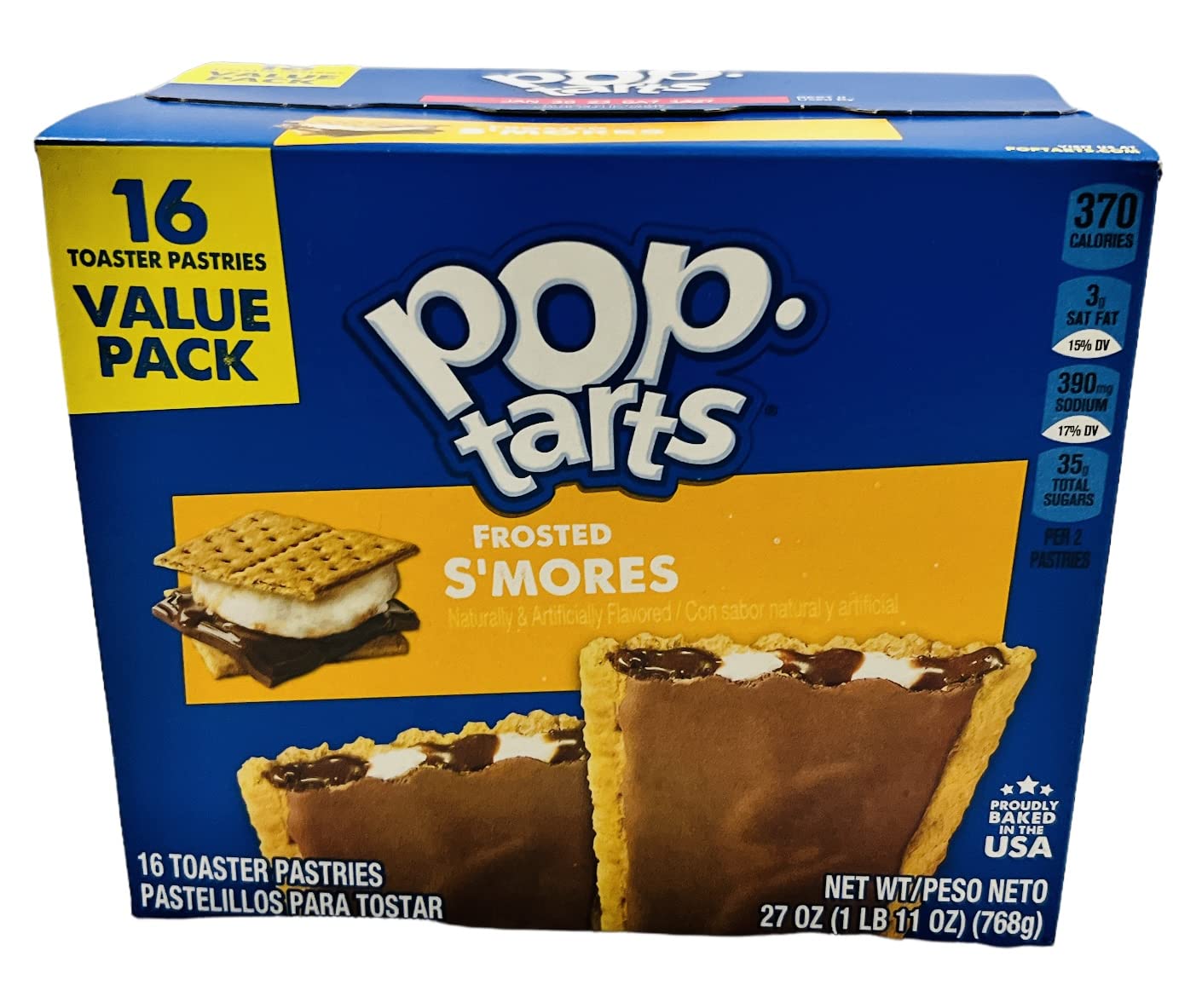 Kellogg's Pop-Tarts Frosted S'mores 16ct Box 29.3oz
