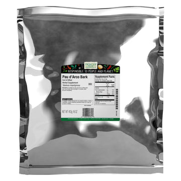 Frontier Co-Op Pau Darco Bark, Cut & Sifted, Herbal Nutrition Product, Great As Tea With Lemon Juice, 16 Ounce (Pack Of 1)