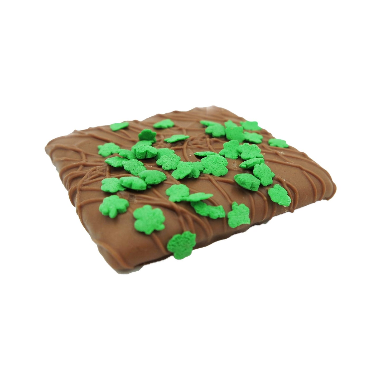Philadelphia Candies Milk Chocolate Covered Graham  ers, St. Patricks Day Shamrocks Gift, 6 Ounce