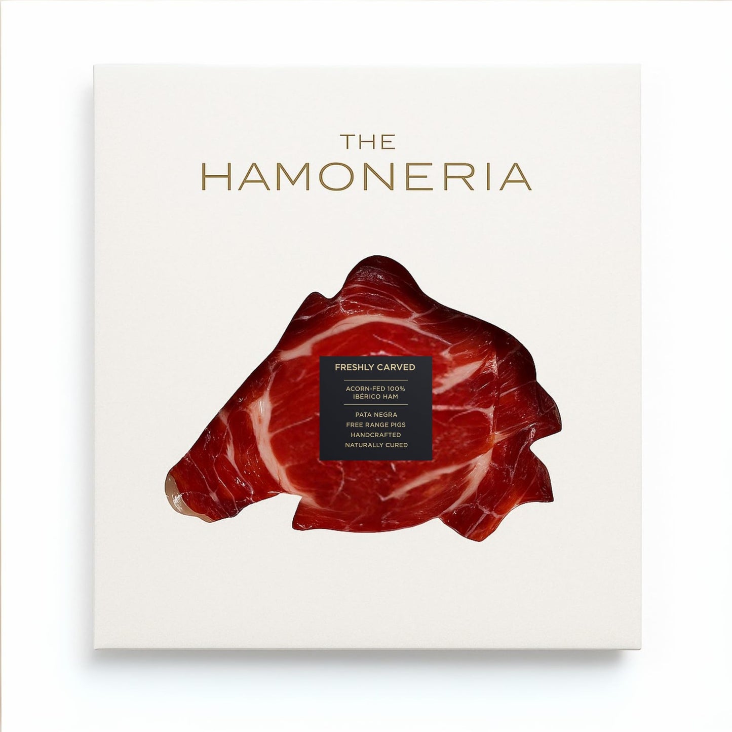 The Hamoneria: 3 Oz Jam  N Ib  Rico De Bellota, Premium Spanish Acorn-Fed Ham, 100% Pata Negra, Gourmet Dry-Cured Iberian Ham, A