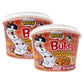 Buldak K Rose, Wide Flat Glass Noodles, Big Bowl Cup, Korean Fire Challenge Microwaveable (5.98oz) (2 Packs)