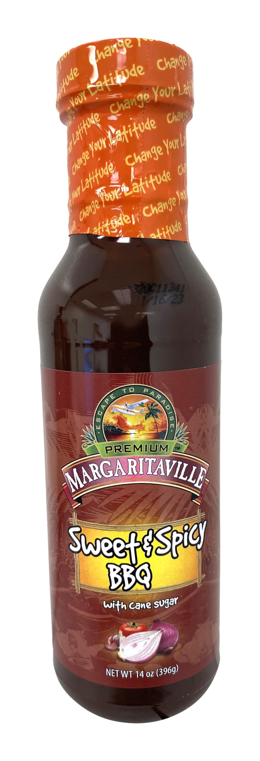 Margaritaville Caribbean BBQ Sauce  Sweet and Spicy  17.5 Ounce (Pack of 6)