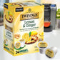 Twinings Lemon & Ginger Herbal Tea K-Cup Pods, Naturally Caffeine-Free, 24 Count (Pack of 2), Yellow