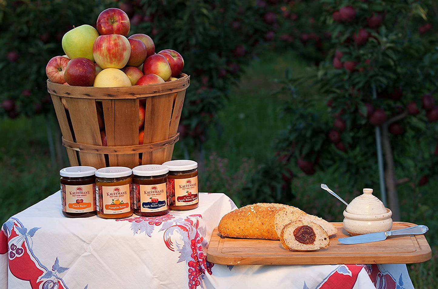 Kauffman Orchards Homemade Apple Butter Spread, No Granulated Sugar Added, 17 Oz. (Pack Of 6)