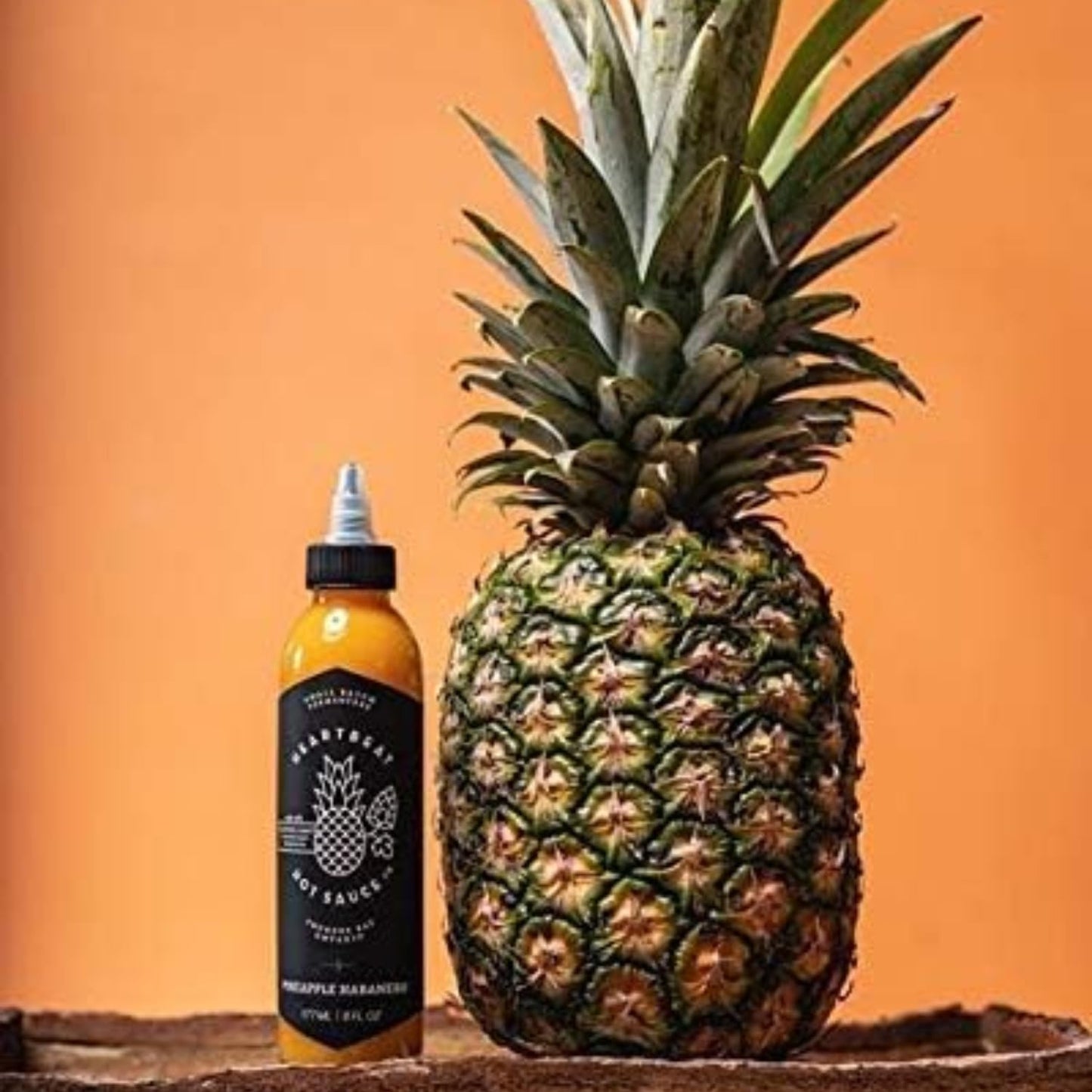 HEARTBEAT HOT SAUCE CO. Pineapple Habanero Hot Sauce, 6 Fl Oz, Pack of 1