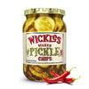 Wickles Pickles Wicked Pickle Chips (6 Pack) - Sweet & Spicy Garlic Pickle Slices - Hot Pickle Chips - Slightly Sweet, Definitel