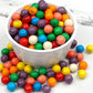 The Hampton Popcorn Company Gumballs, 0.5 Inch Mini, 560 Count, Assorted Fruit Flavors, 2lb Bulk Bag, Multicolor