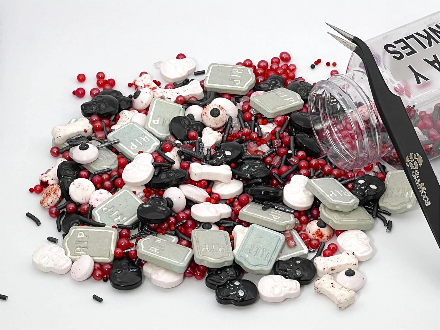 Halloween Tombstone Candy Sprinkles Halloween Decorating Candy Bones Bloody Candy Eyeballs Edible Skull Cake Decorations Kosher
