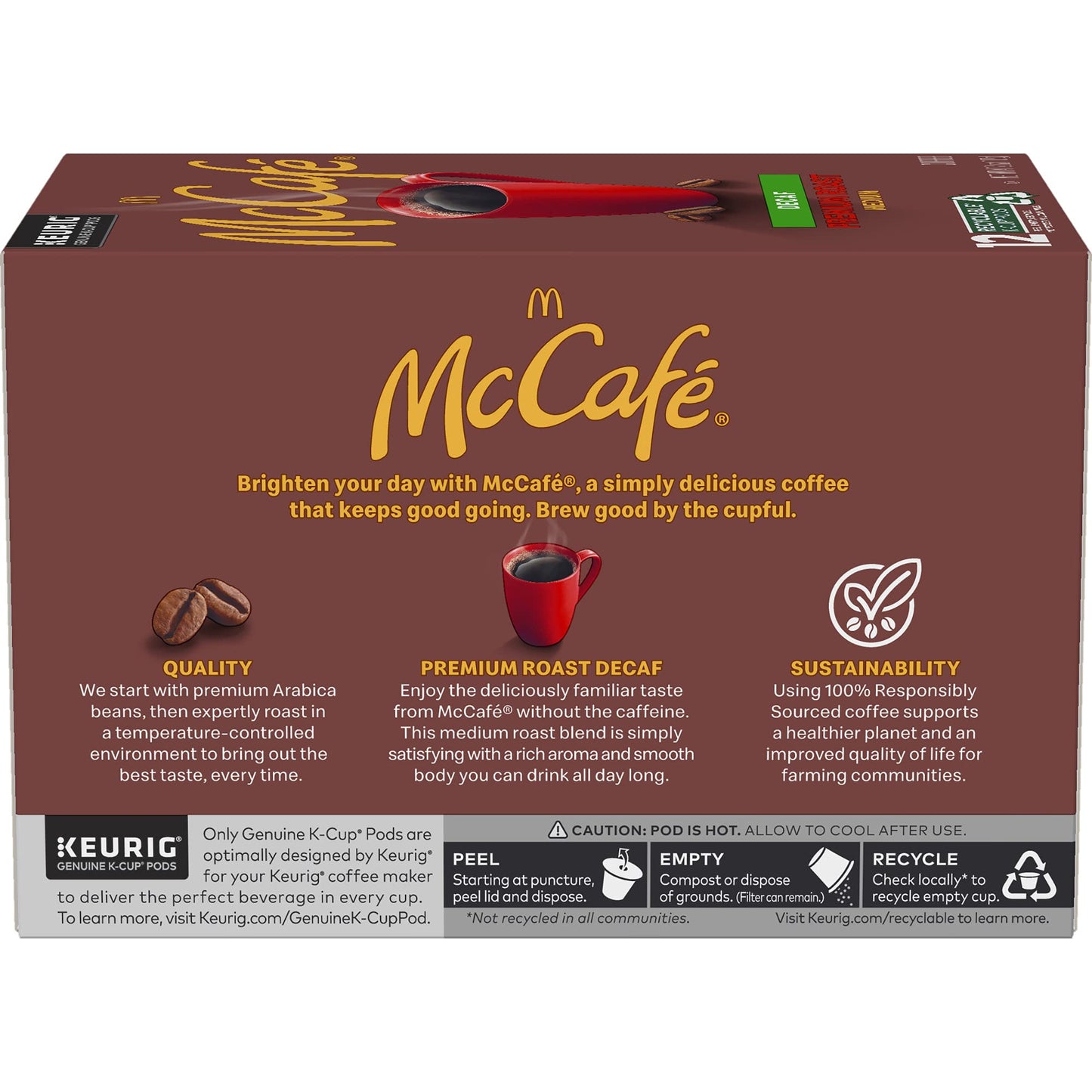 Mccafe Decaf Premium Roast Keurig K-Cup, 12 Ct