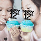 24 Pcs Happy 12Th Cupcake Toppers Glitter Cheers To 12 Years Old Birthday Cupcake Picks Number 12 Twelve Cake Decorations For 12