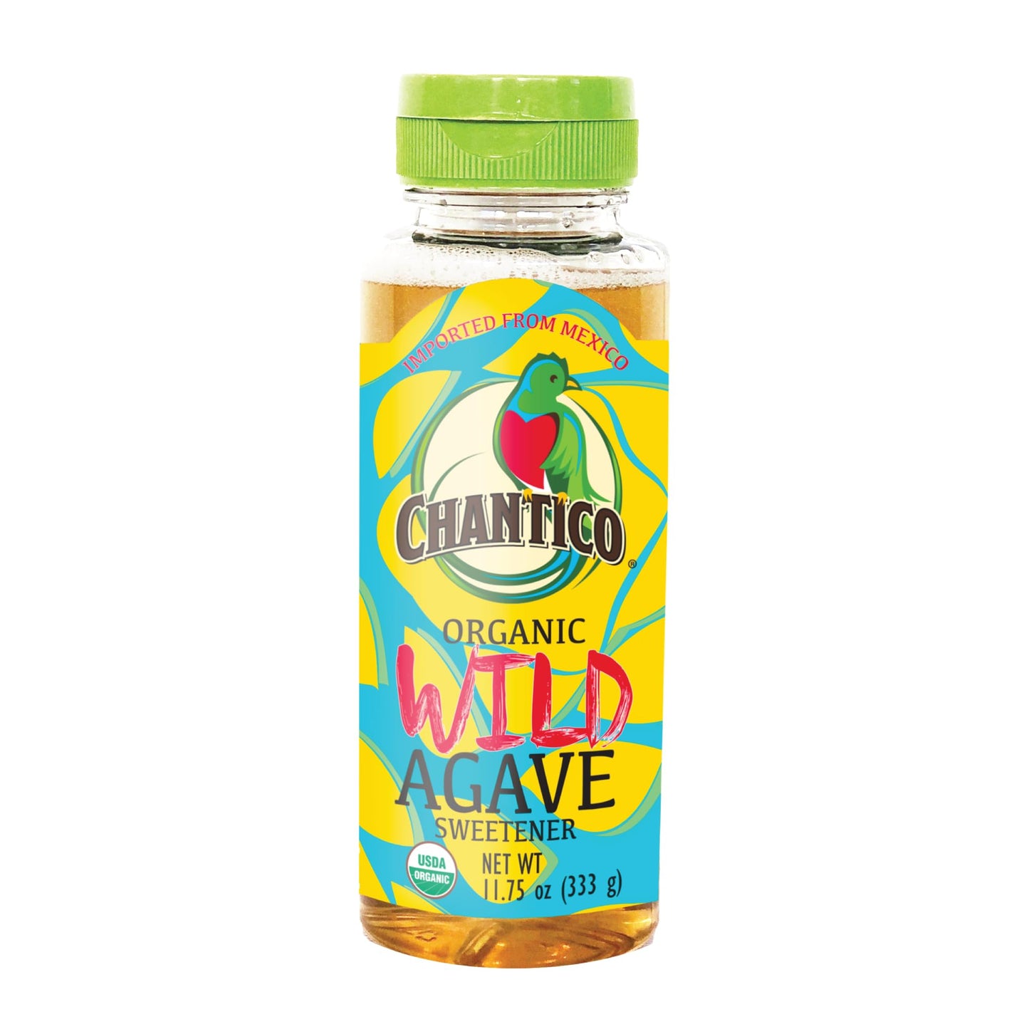 Chantico Agave Sweetener, Organic Low-Calorie Sugar Substitute, 11.75oz Bottle, Single Pack