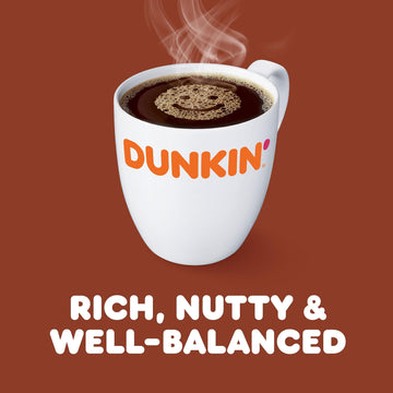 Dunkin' Hazelnut Flavored Ground Coffee, 18 Ounce (Pack Of 6)