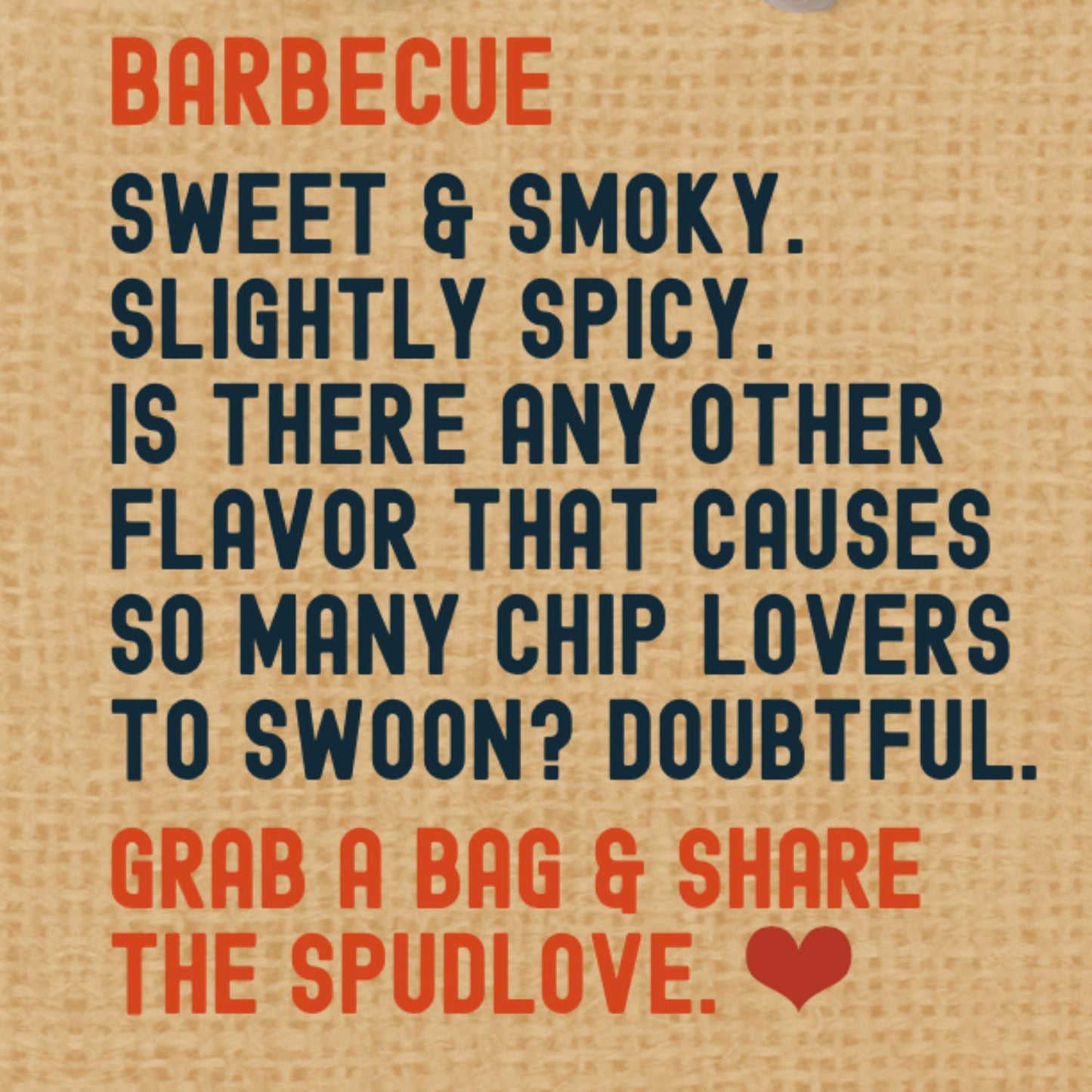 Spudlove Organic Thick-Cut Potato Chips Barbecue Bag, 1 Oz